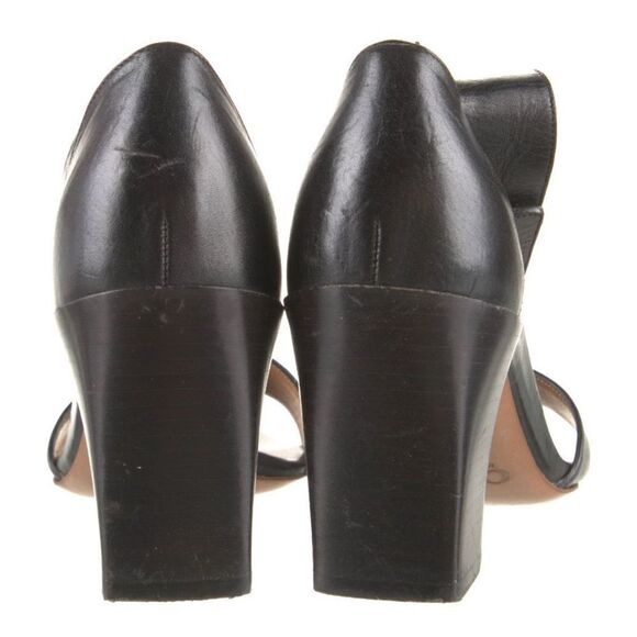 Chloe Ankle Strap Leather Block Heel Sandals Size 6.5, IT 36.5 - Picture 3 of 5